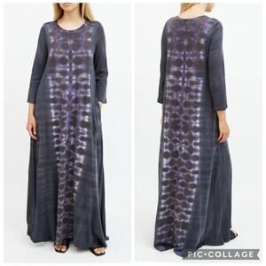 Raquel Allegra Maxi Dress Size 1 Small Tie Dyed Handmade Bohemian Pockets Cotton